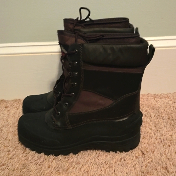Itasca Thermo Men's Like New Dark Brown Insulated Winter Boots Size 14 - Picture 3 of 10